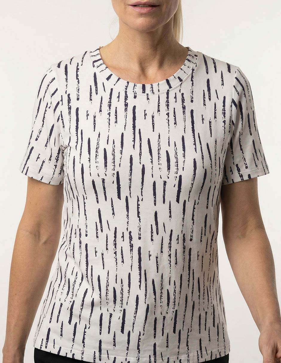 Playera manga corta Morango cuello redondo para mujer