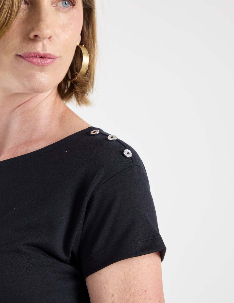 Playera manga corta cuello redondo mujer 3