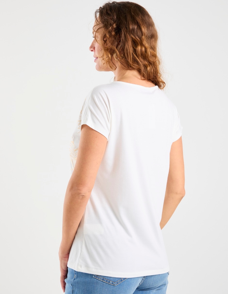 "playera" "manga" corta primavera - verano "cuello" redondo "para mujer" 6