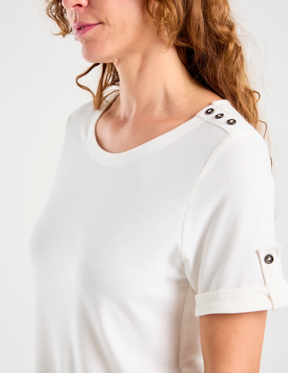 Playera manga corta cuello redondo mujer 2