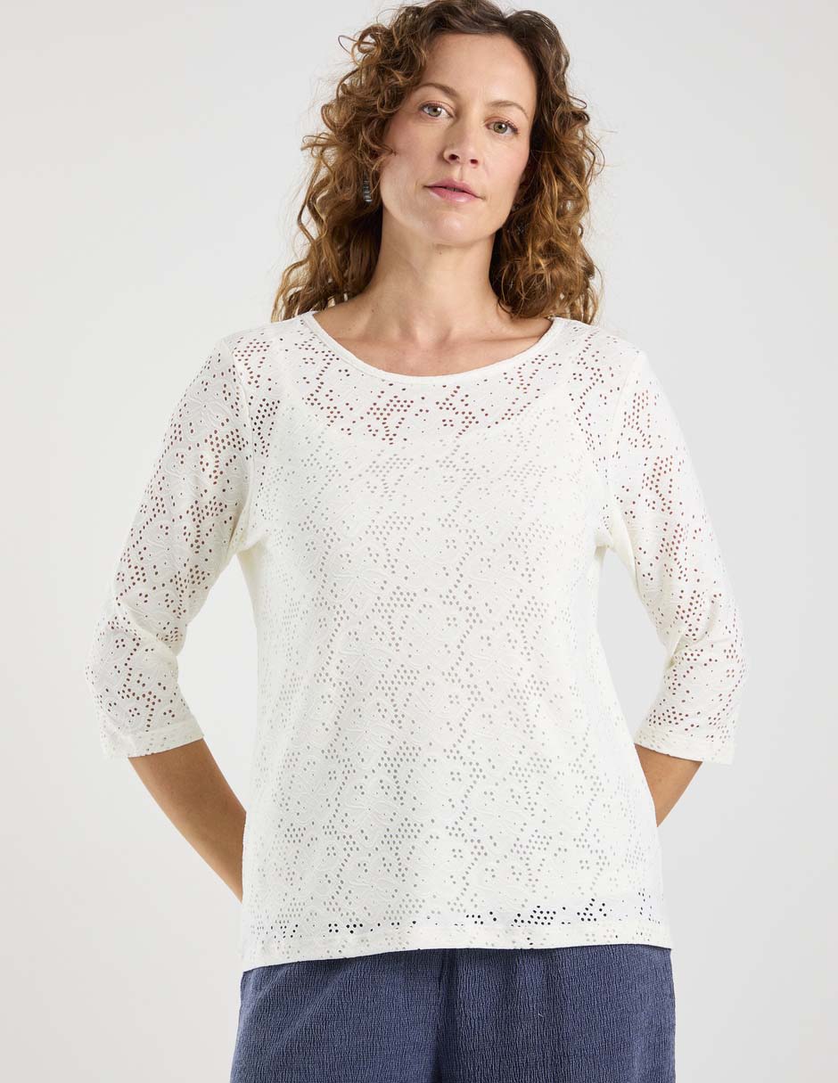 Blusa Morango manga 3/4 para mujer