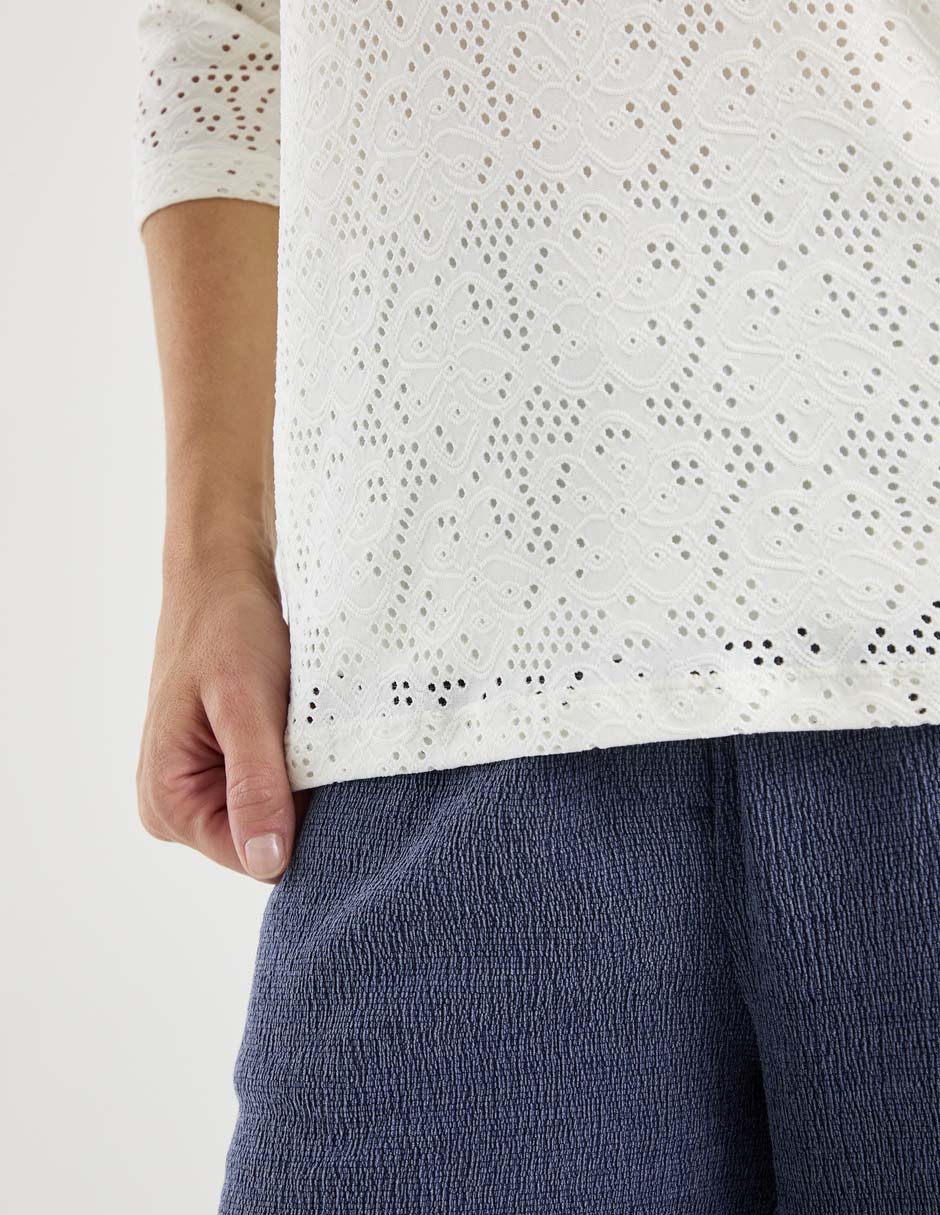 Blusa Morango manga 3/4 para mujer