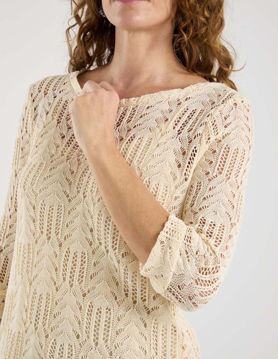 Blusa manga al codo para mujer 9