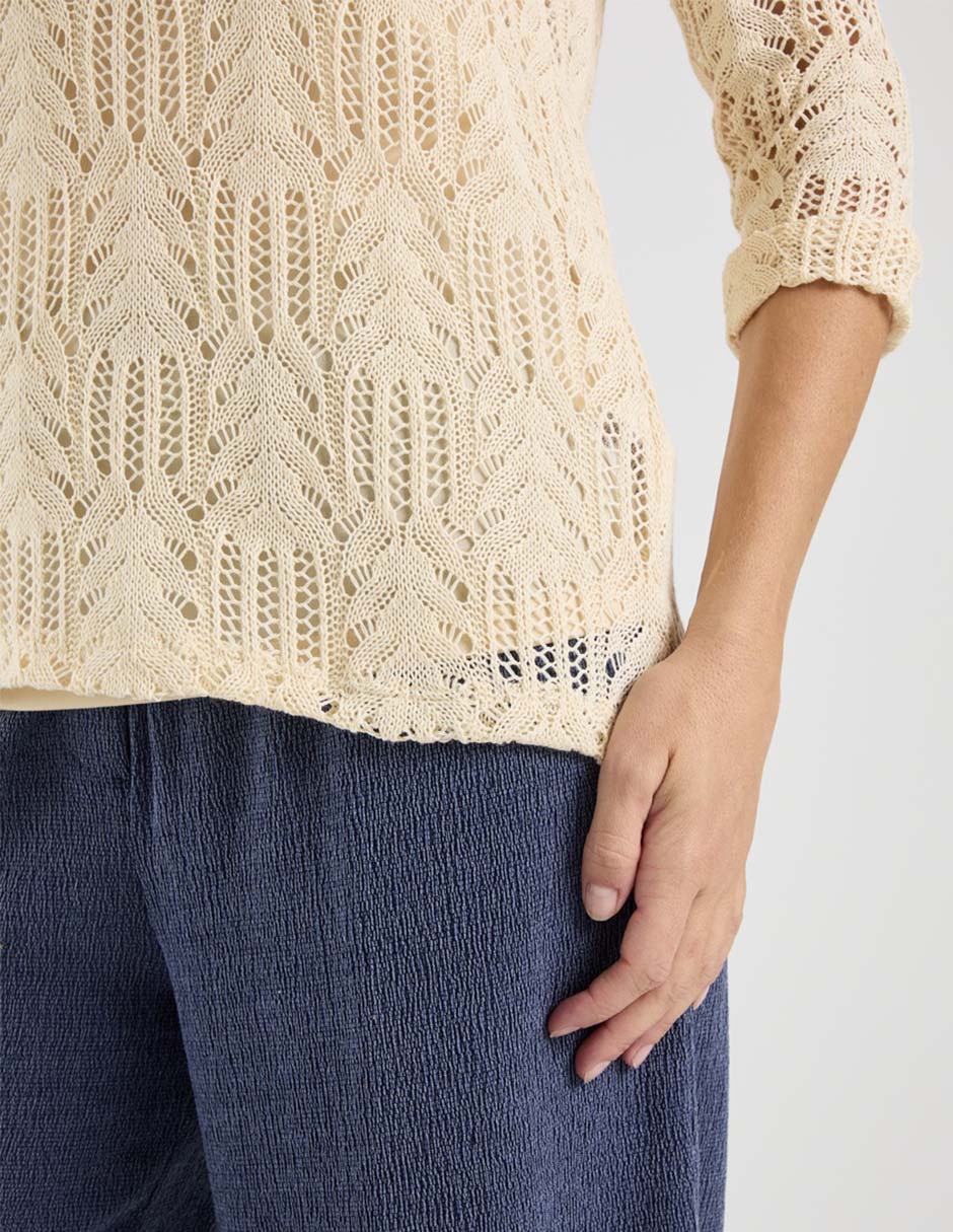 Blusa manga al codo para mujer 10