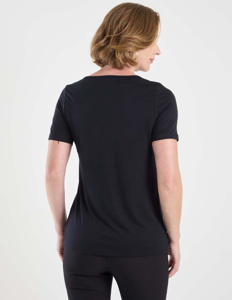 Playera manga corta cuello v mujer 6