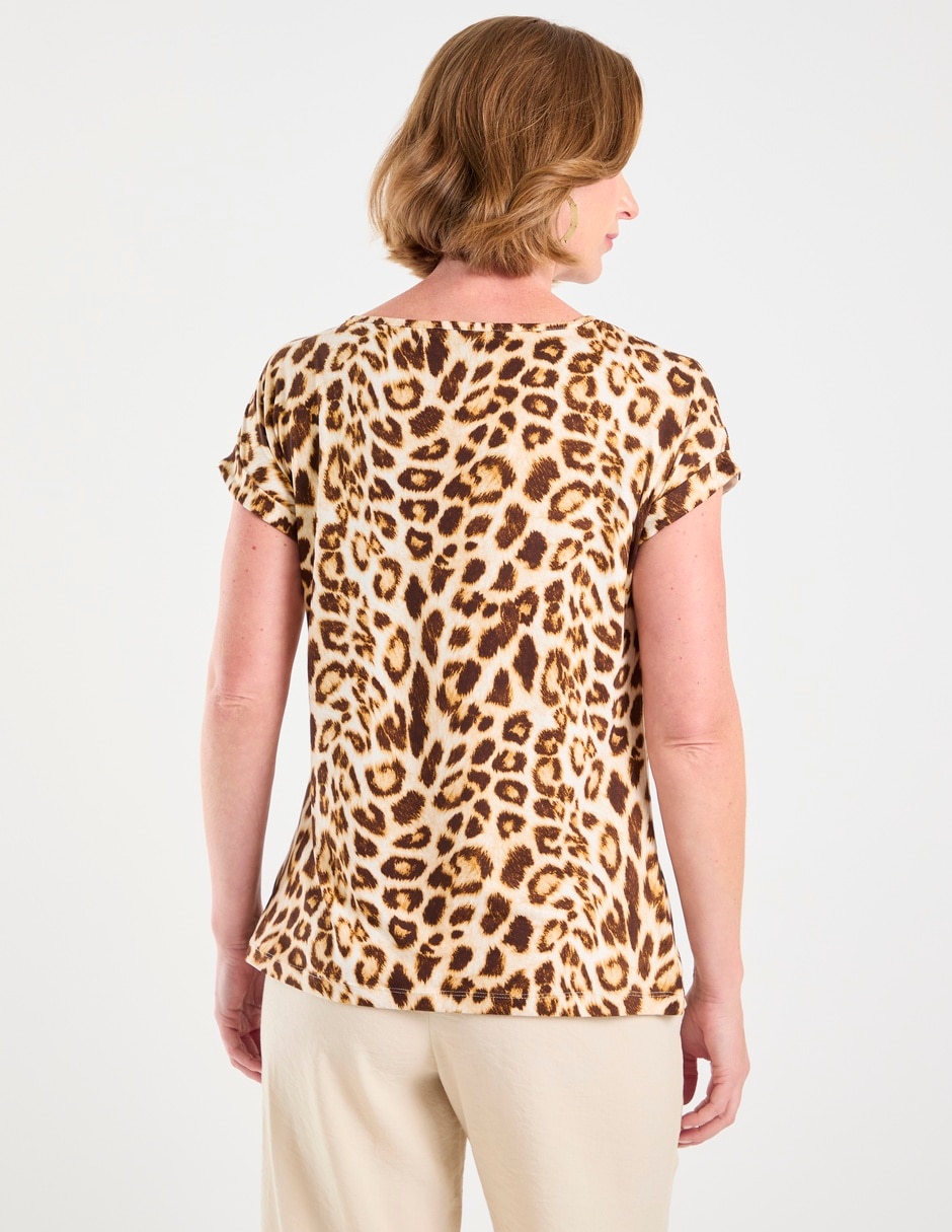 Playera manga corta cuello redondo mujer 6