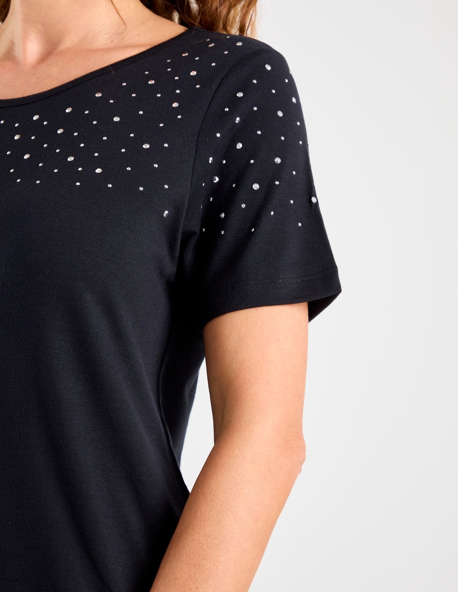 Playera manga corta cuello redondo mujer 2