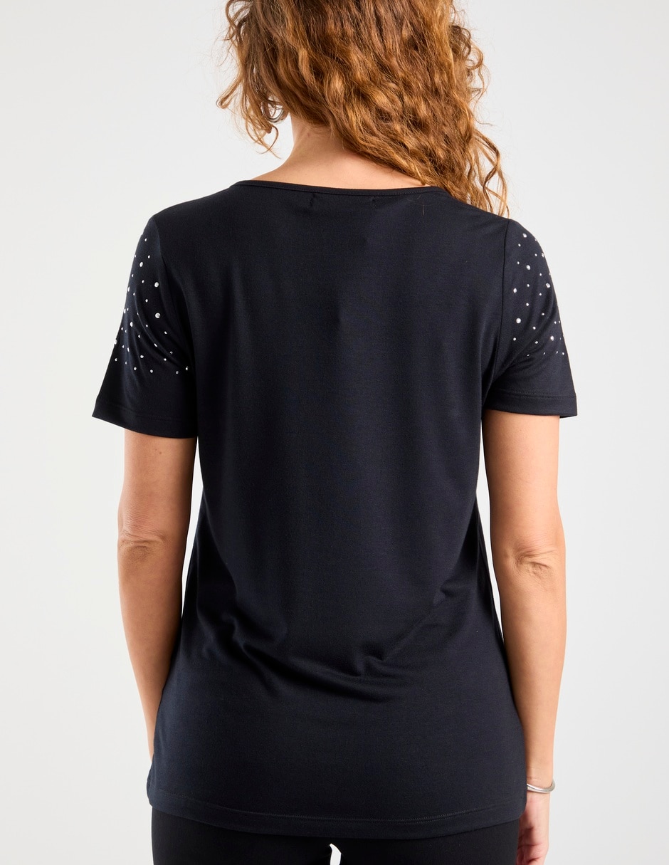 Playera manga corta cuello redondo mujer 6