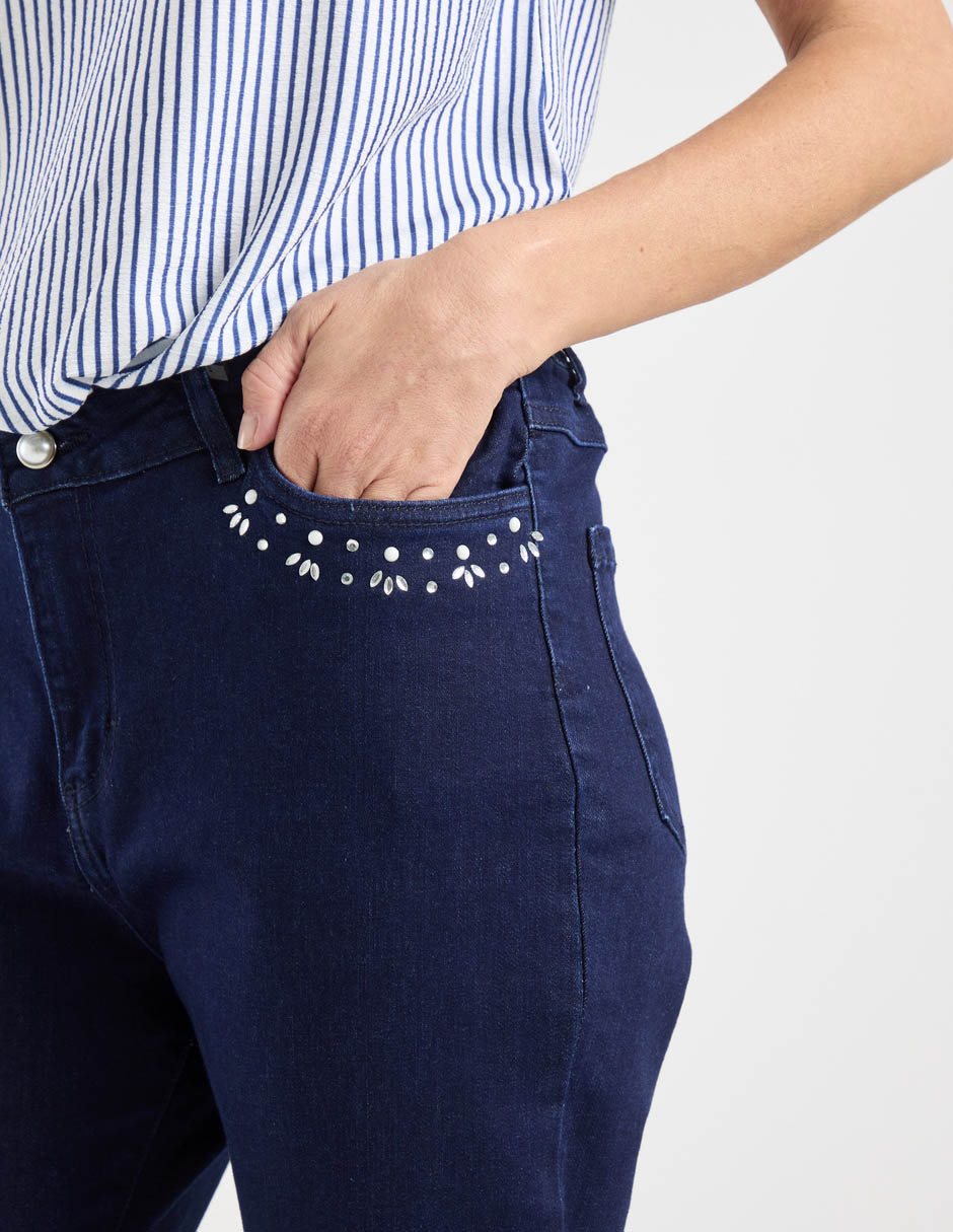 Pantalón capri recto para mujer 3
