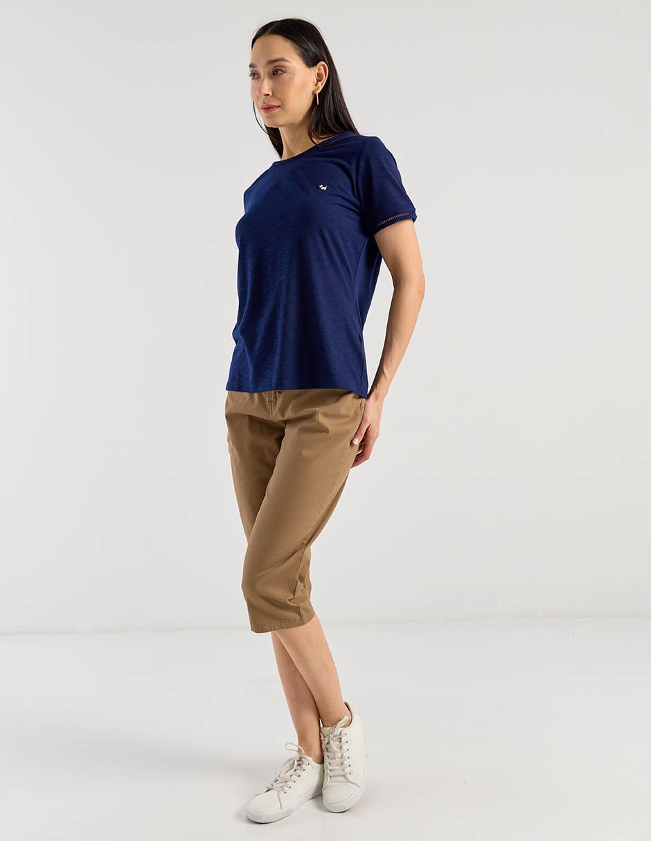 Pantalón capri Damaia Atelier slim para mujer