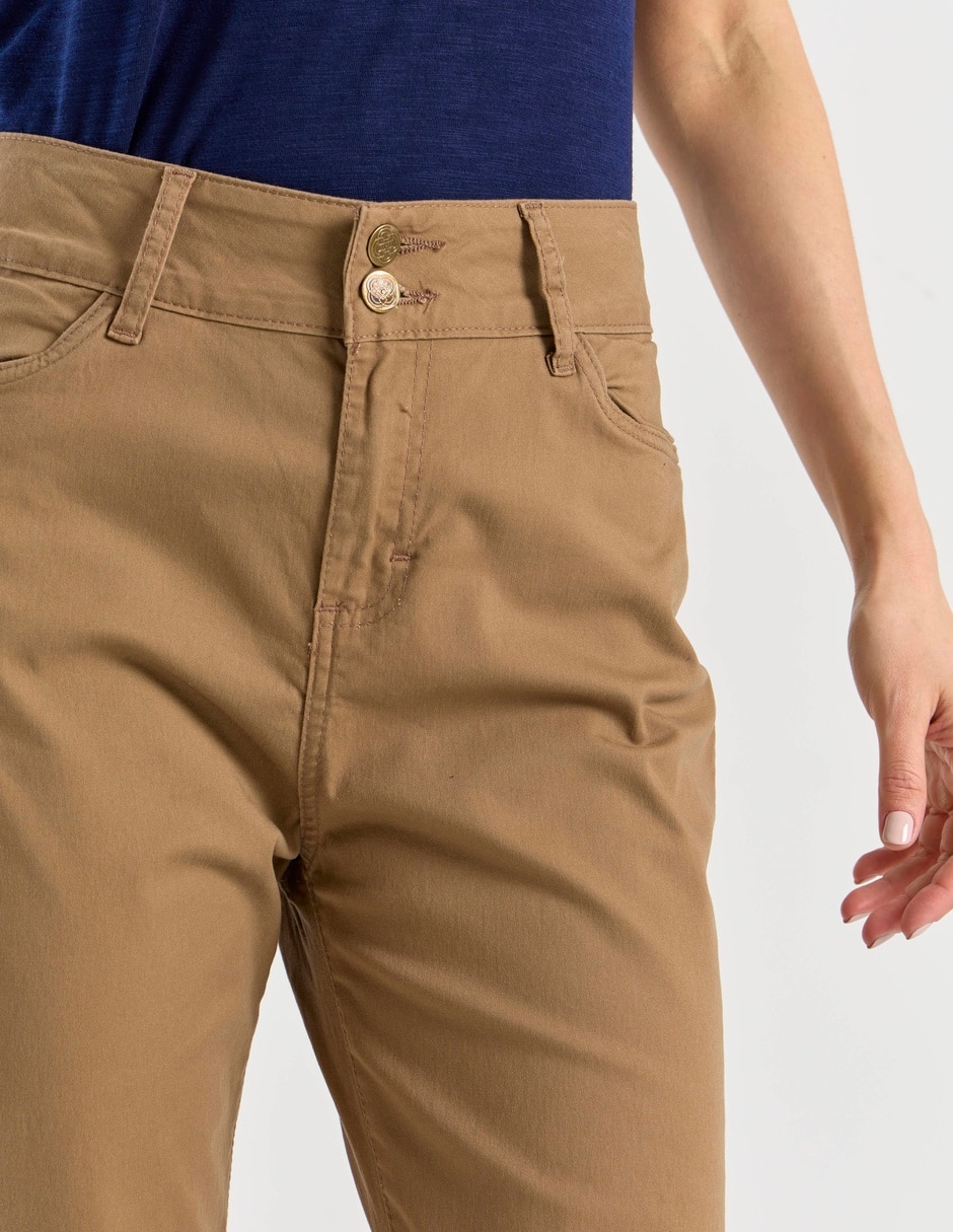 Pantalón capri Damaia Atelier slim para mujer