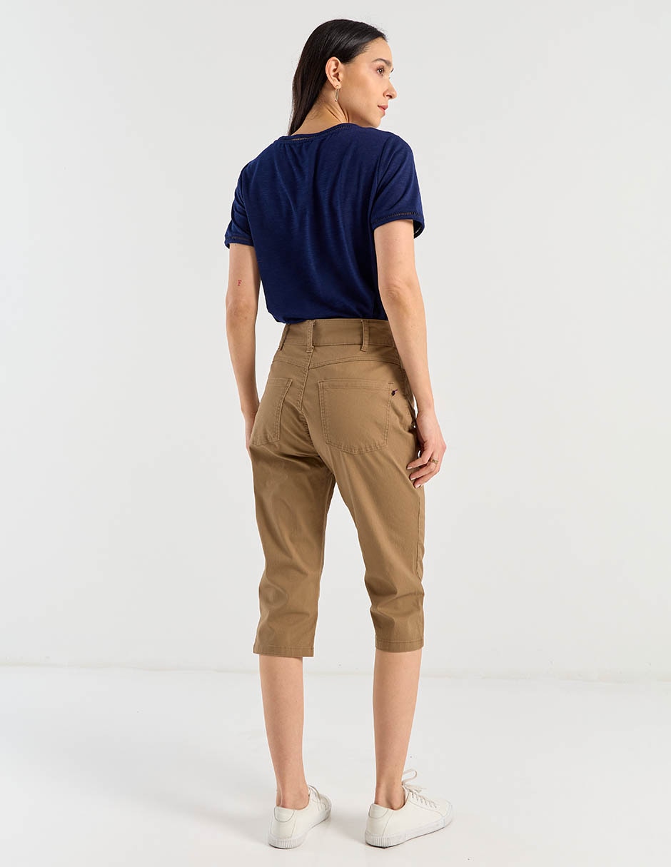 Pantalón capri Damaia Atelier slim para mujer