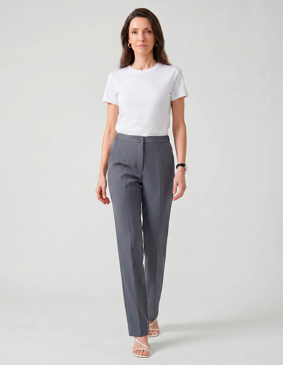 Pantalón Regular Regular Para Mujer 3