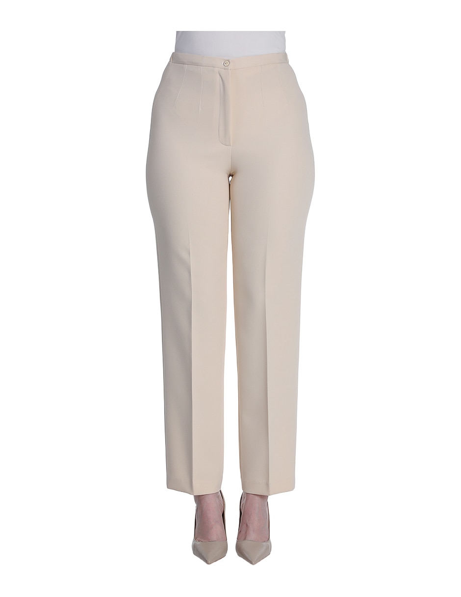 Pantalón de vestir straight para mujer