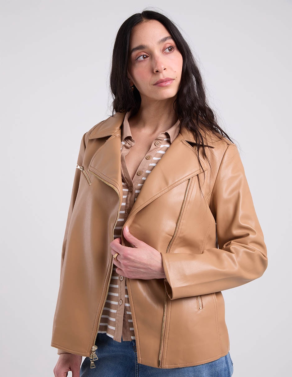 Chamarra para motociclista Chico's para mujer