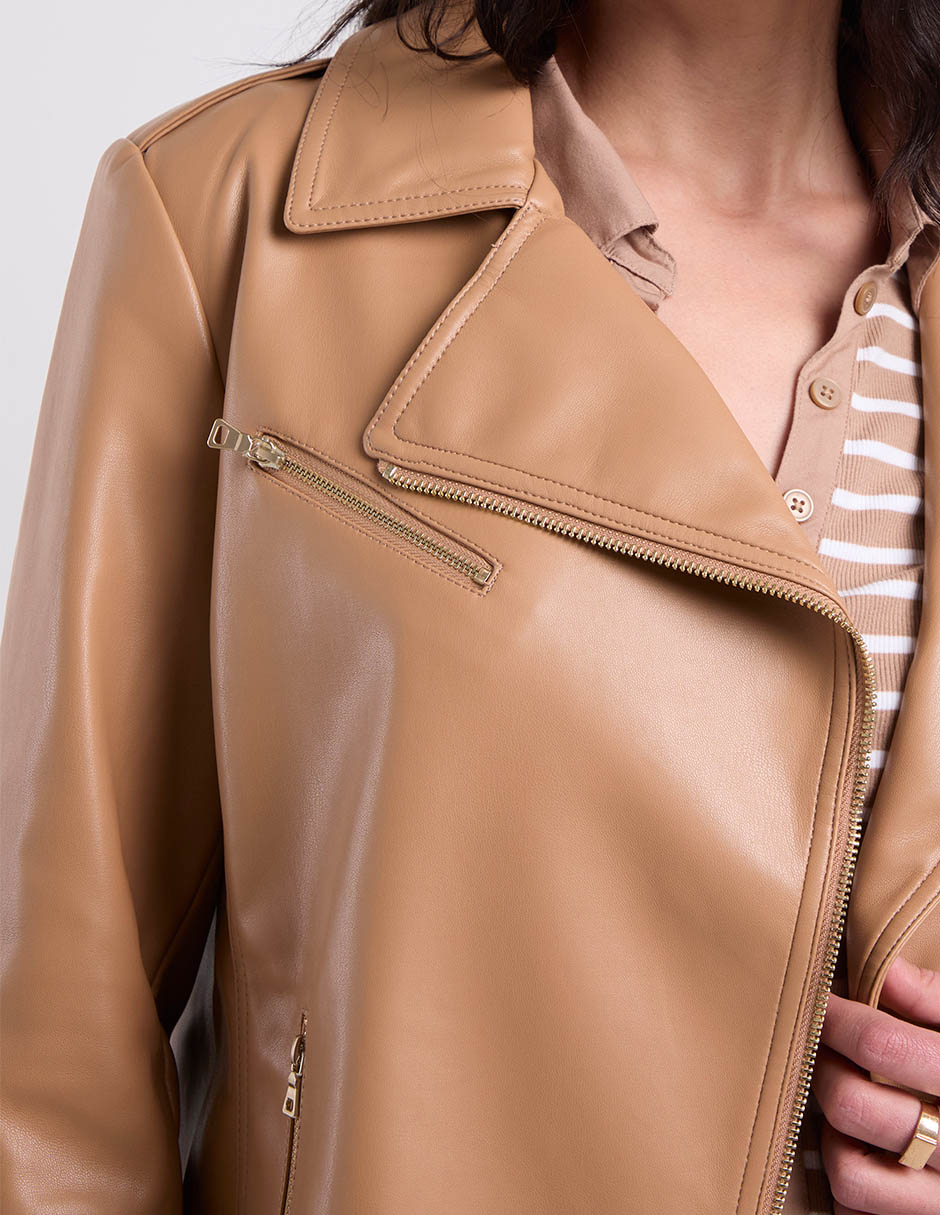 Chamarra para motociclista Chico's para mujer