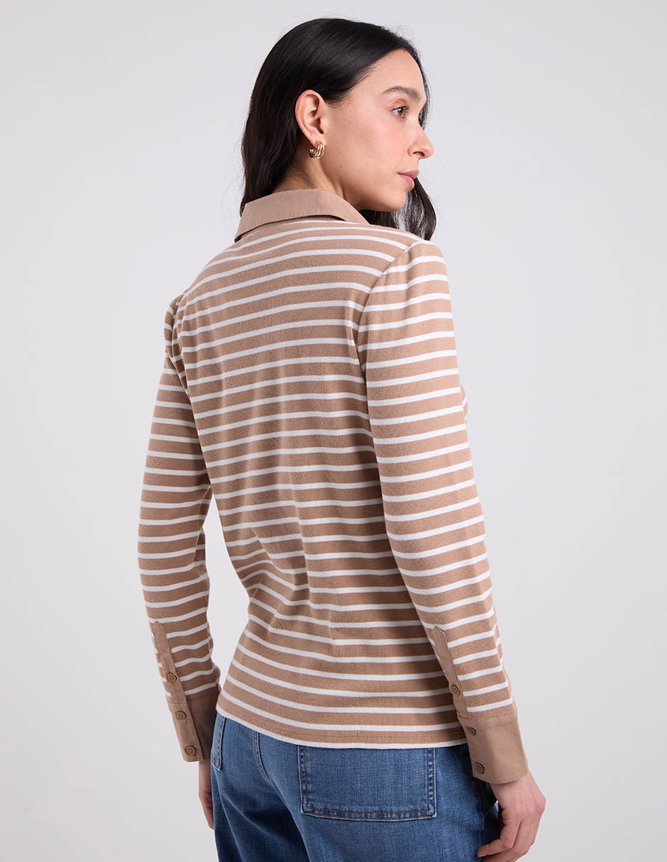 Blusa manga larga para mujer 6