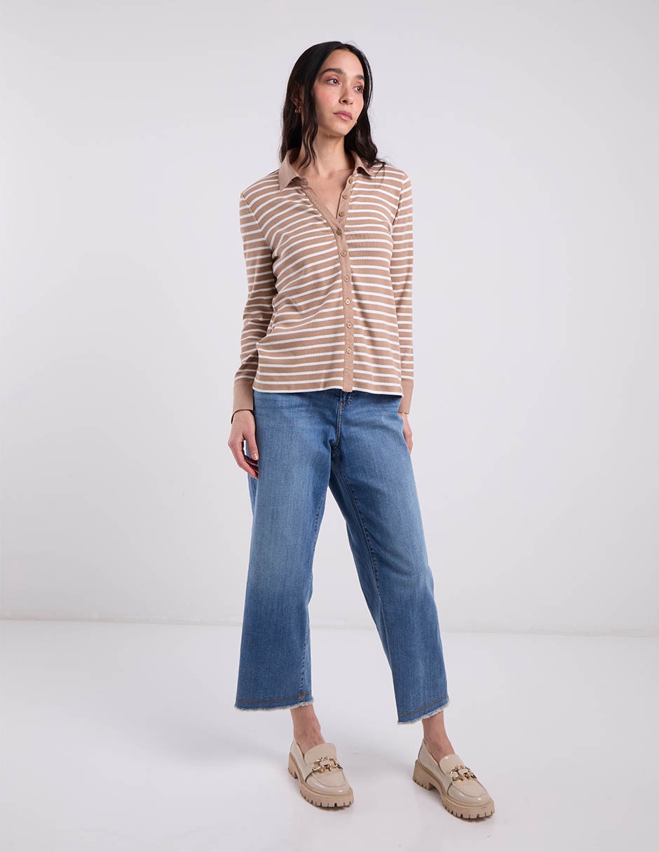 Blusa manga larga para mujer 7