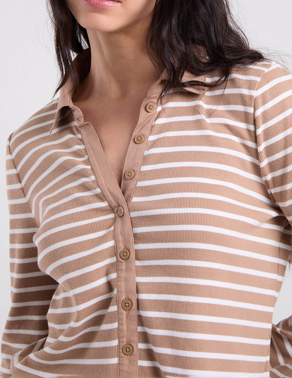 Blusa manga larga para mujer 8