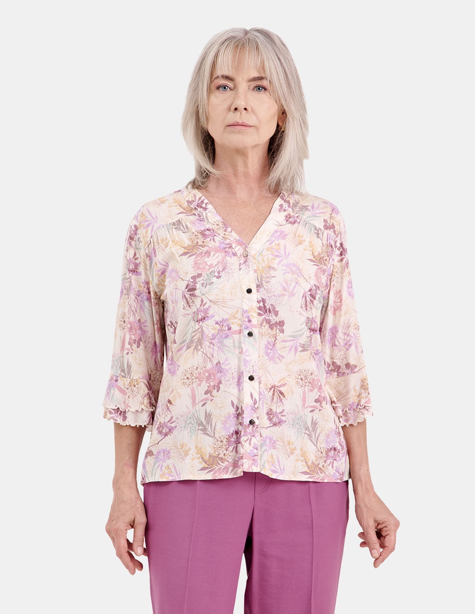 Blusa manga 3/4 para mujer