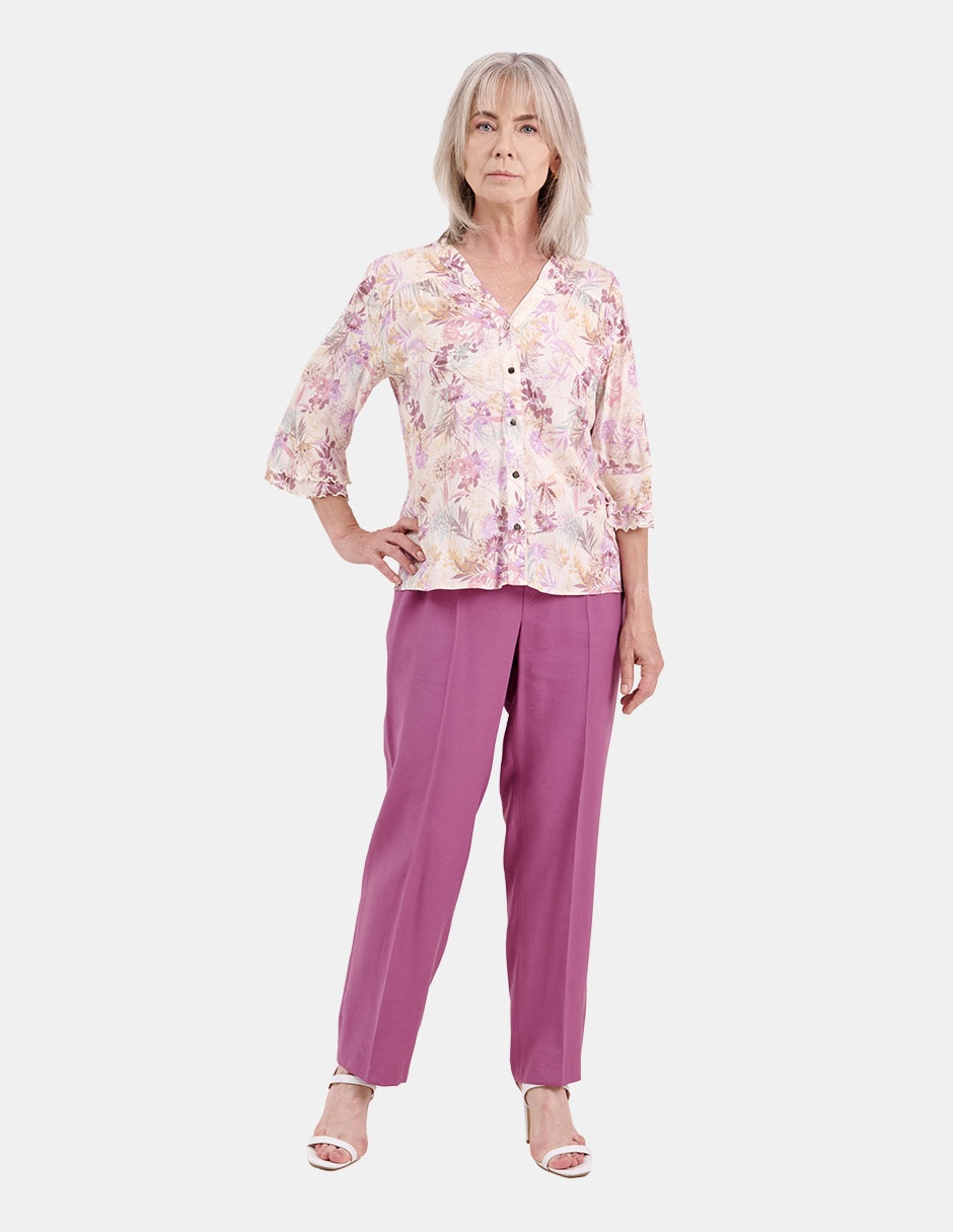 Blusa manga 3/4 para mujer
