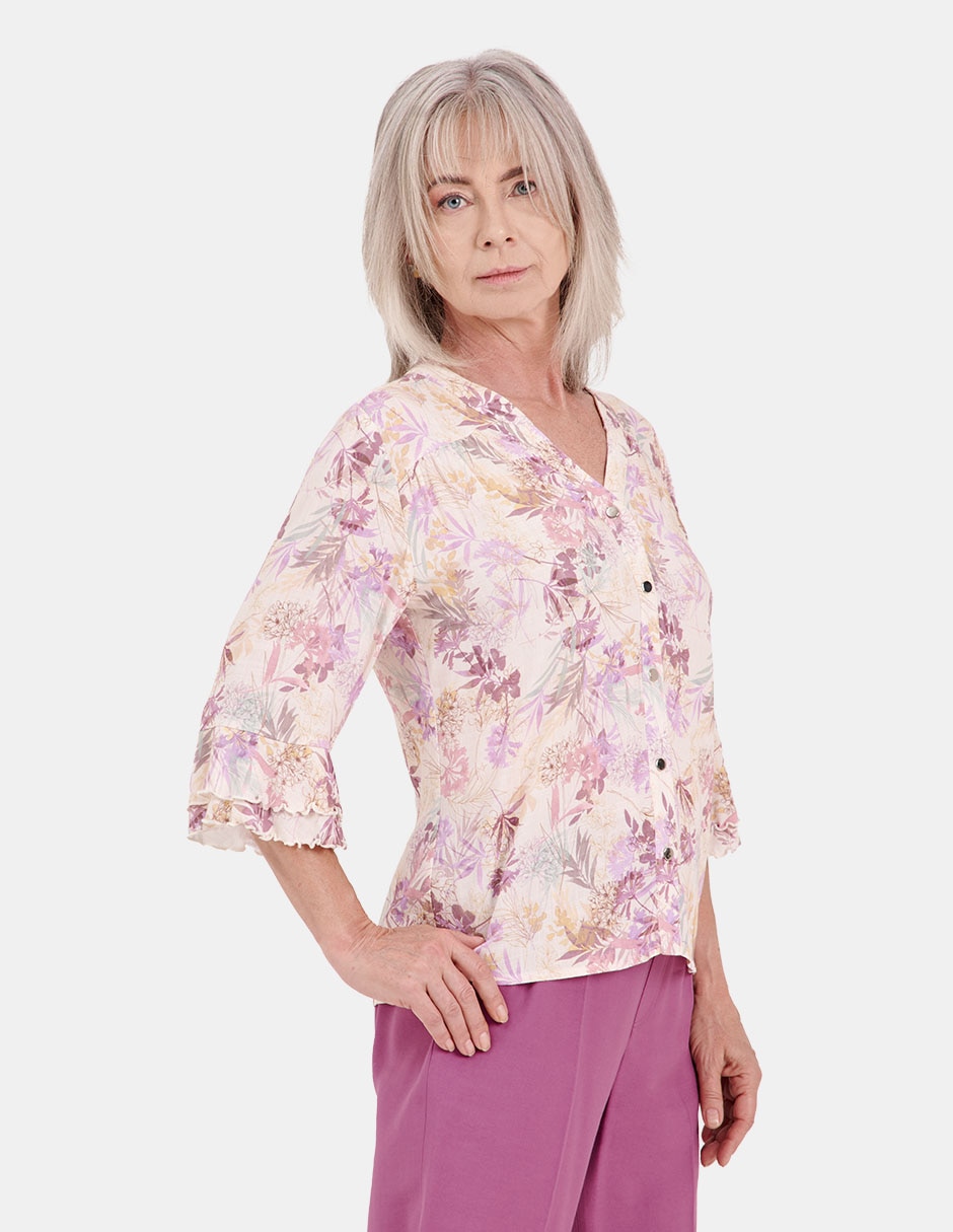 Blusa manga 3/4 para mujer