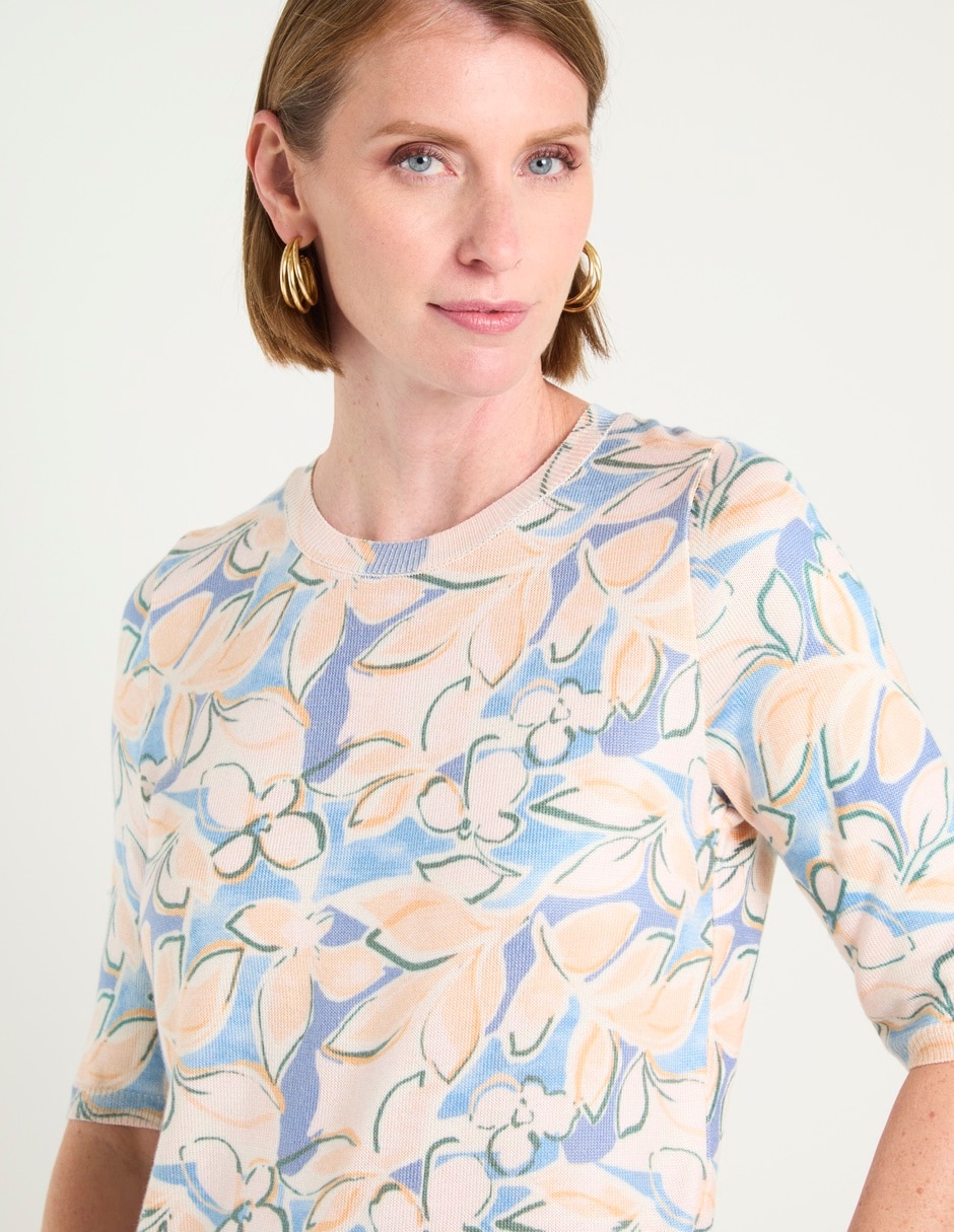 Blusa manga al codo para mujer 9
