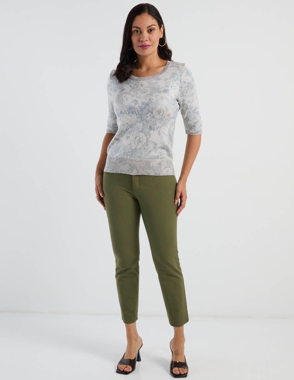 Blusa manga al codo para mujer 3