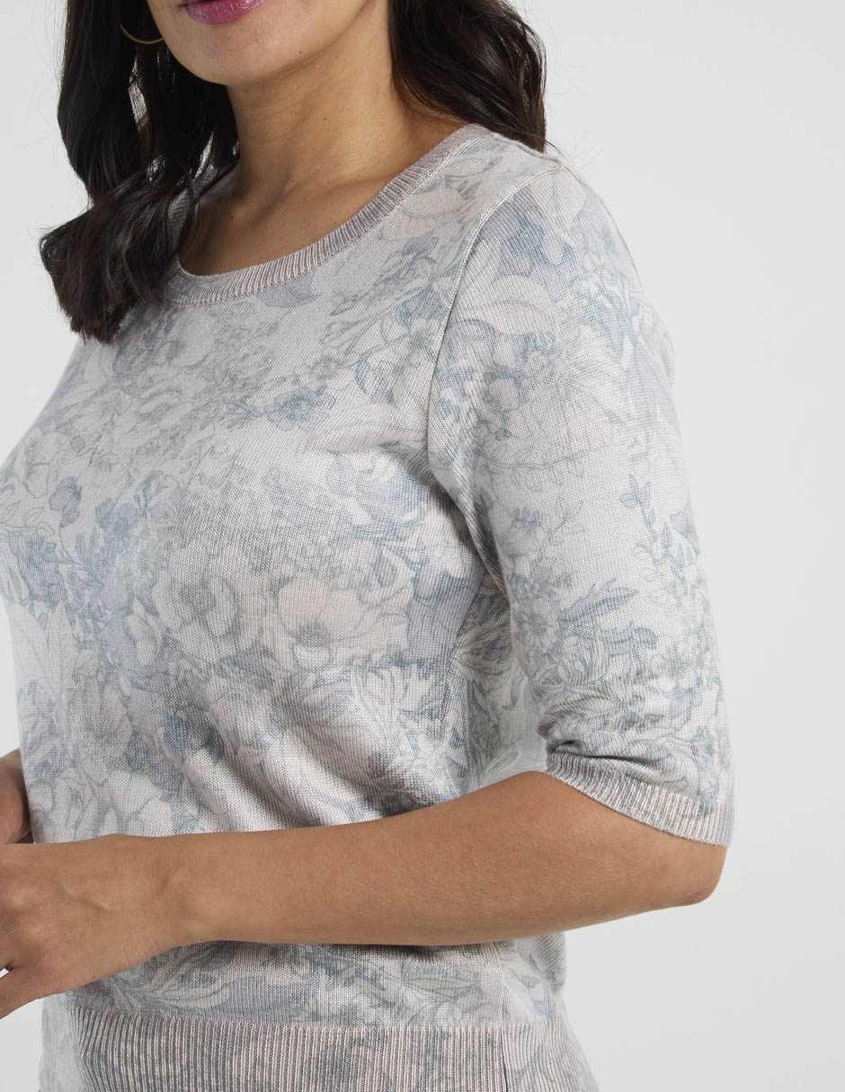 Blusa manga al codo para mujer 4