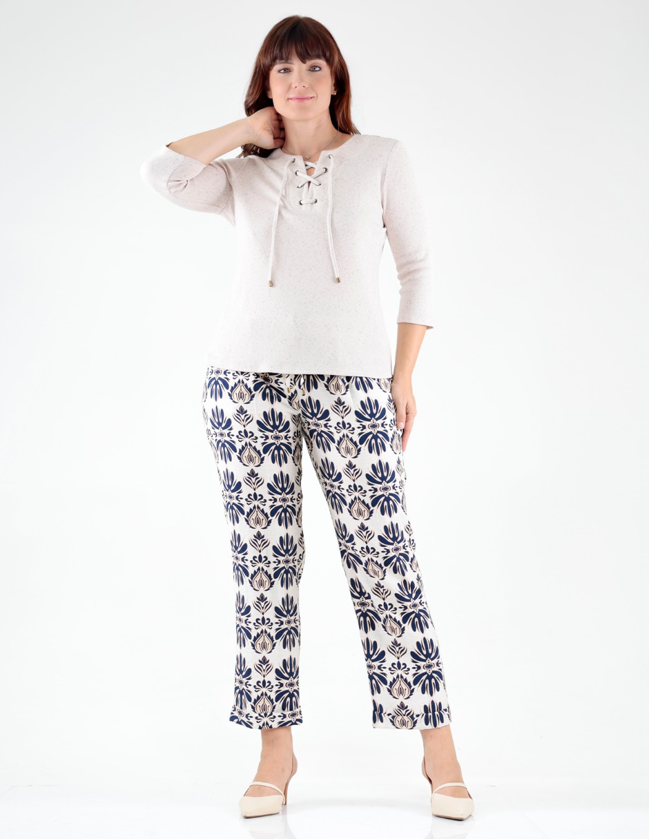 Blusa manga 3/4 para mujer