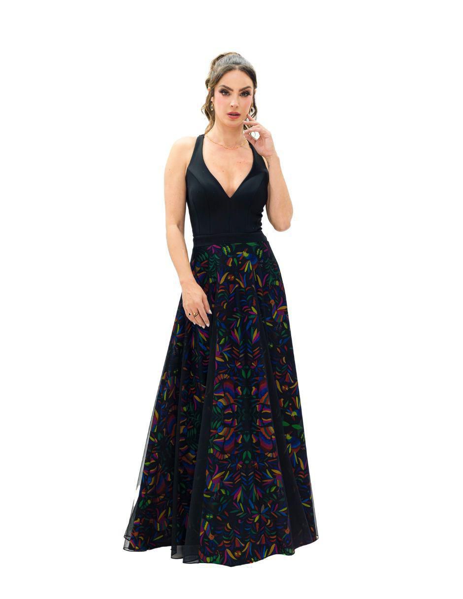 Vestido largo de fiesta escote V Vestido largo de fiesta escote V
