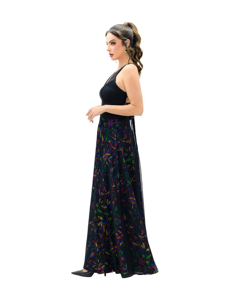 Vestido largo de fiesta escote V 2