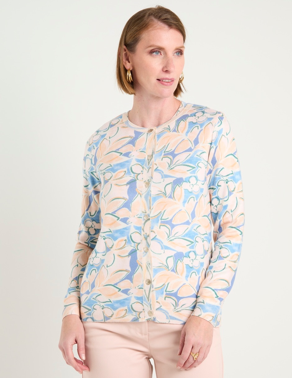 Suéter cuello redondo para mujer 7