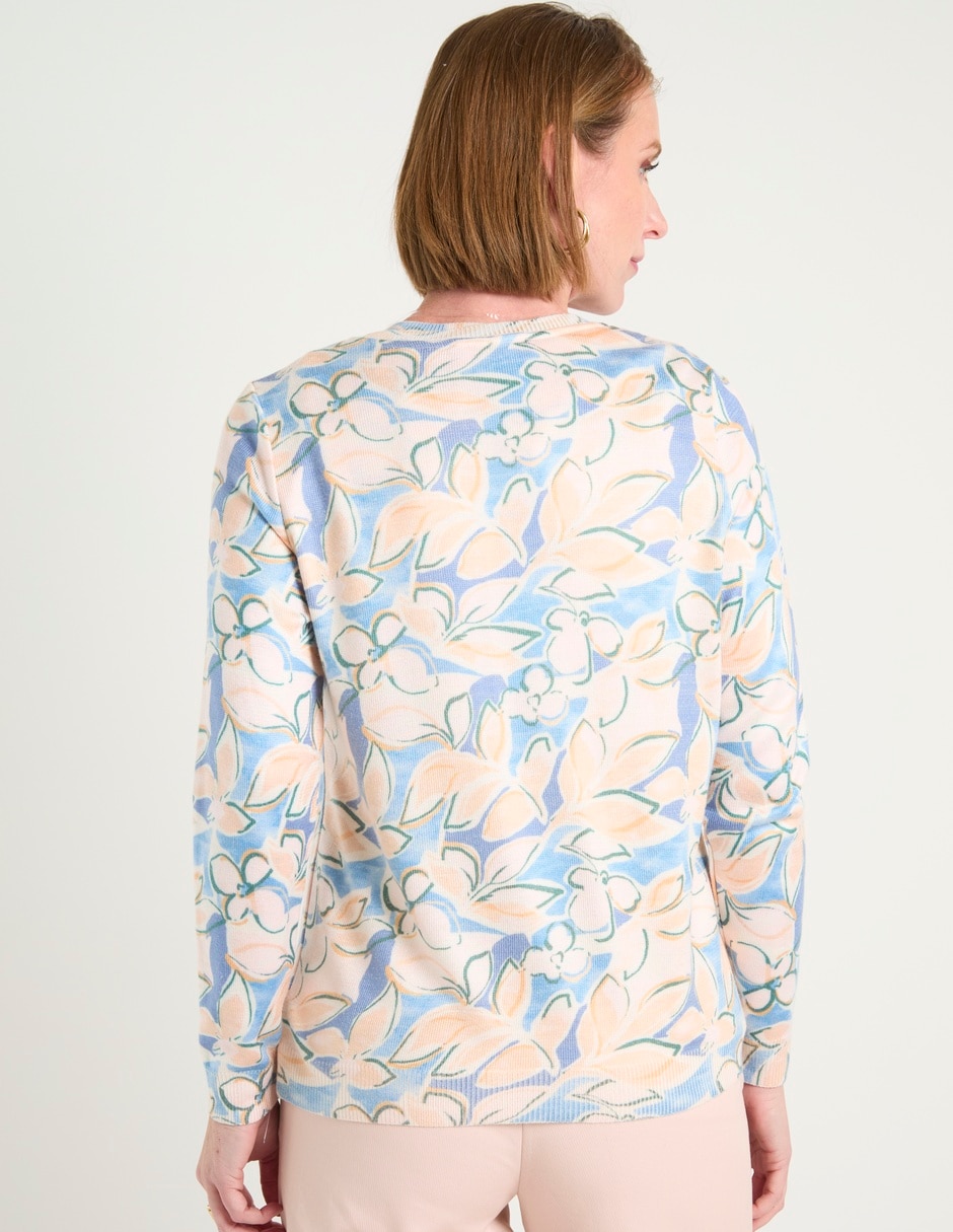 Suéter cuello redondo para mujer 11