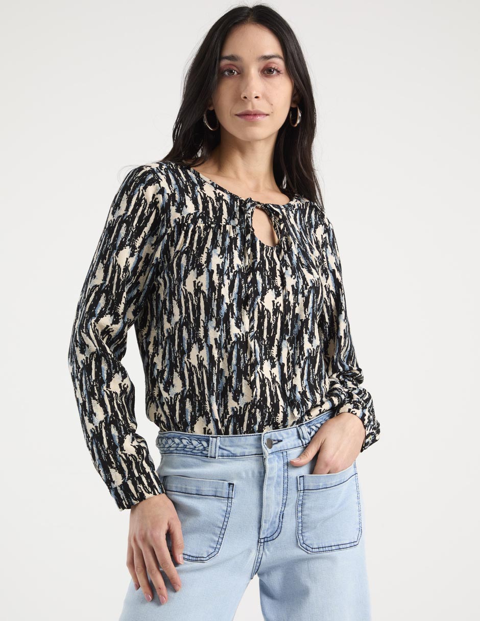 Blusa manga larga para mujer 1