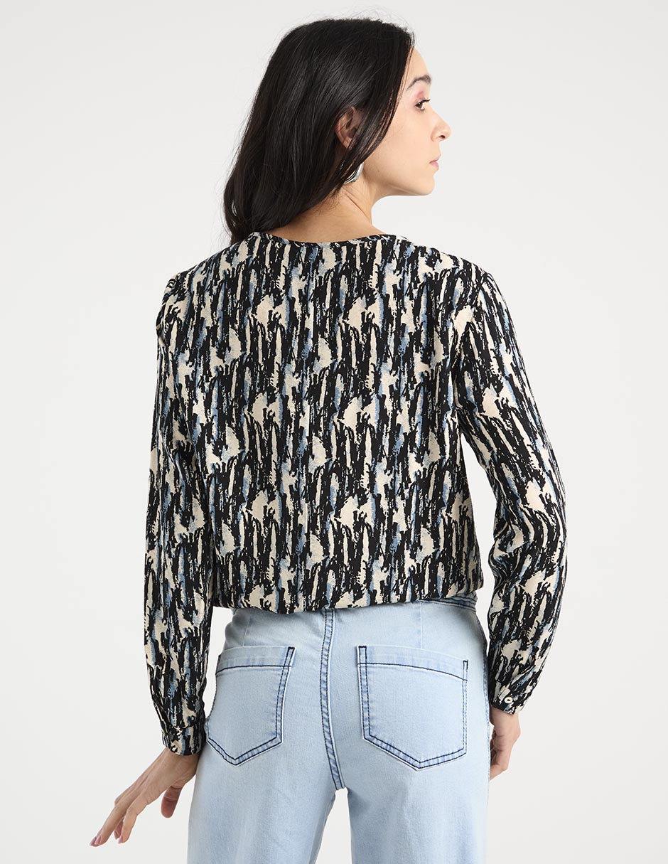 Blusa manga larga para mujer 6
