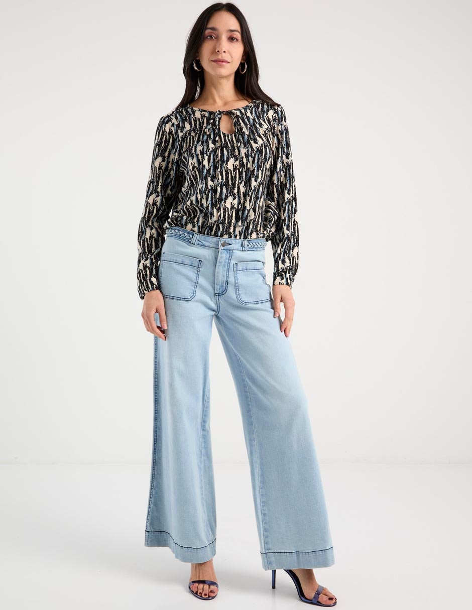 Blusa manga larga para mujer 7
