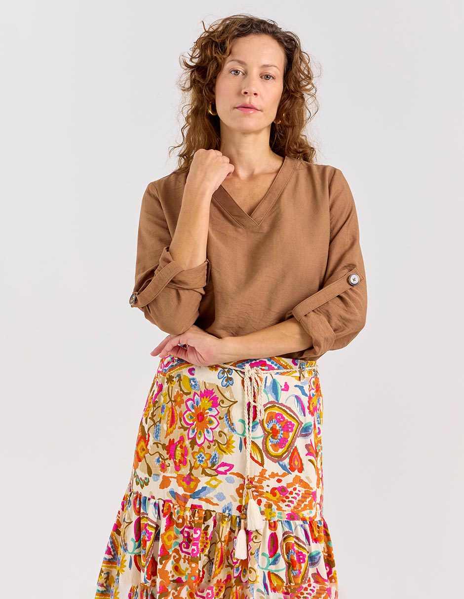 Blusa manga larga para mujer 1