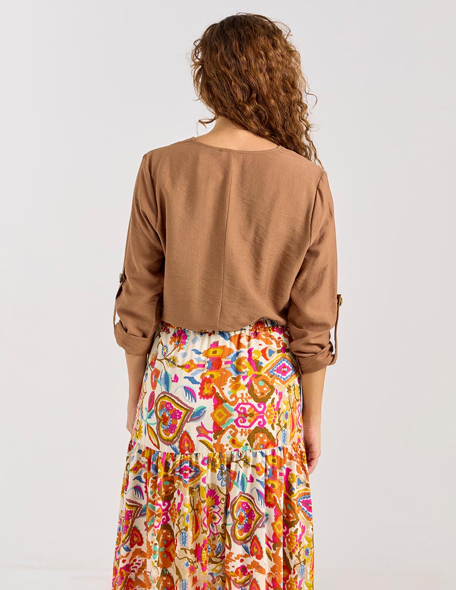 Blusa manga larga para mujer 6