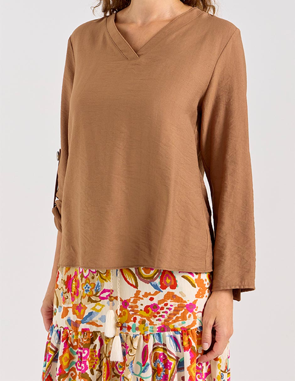 Blusa manga larga para mujer 9