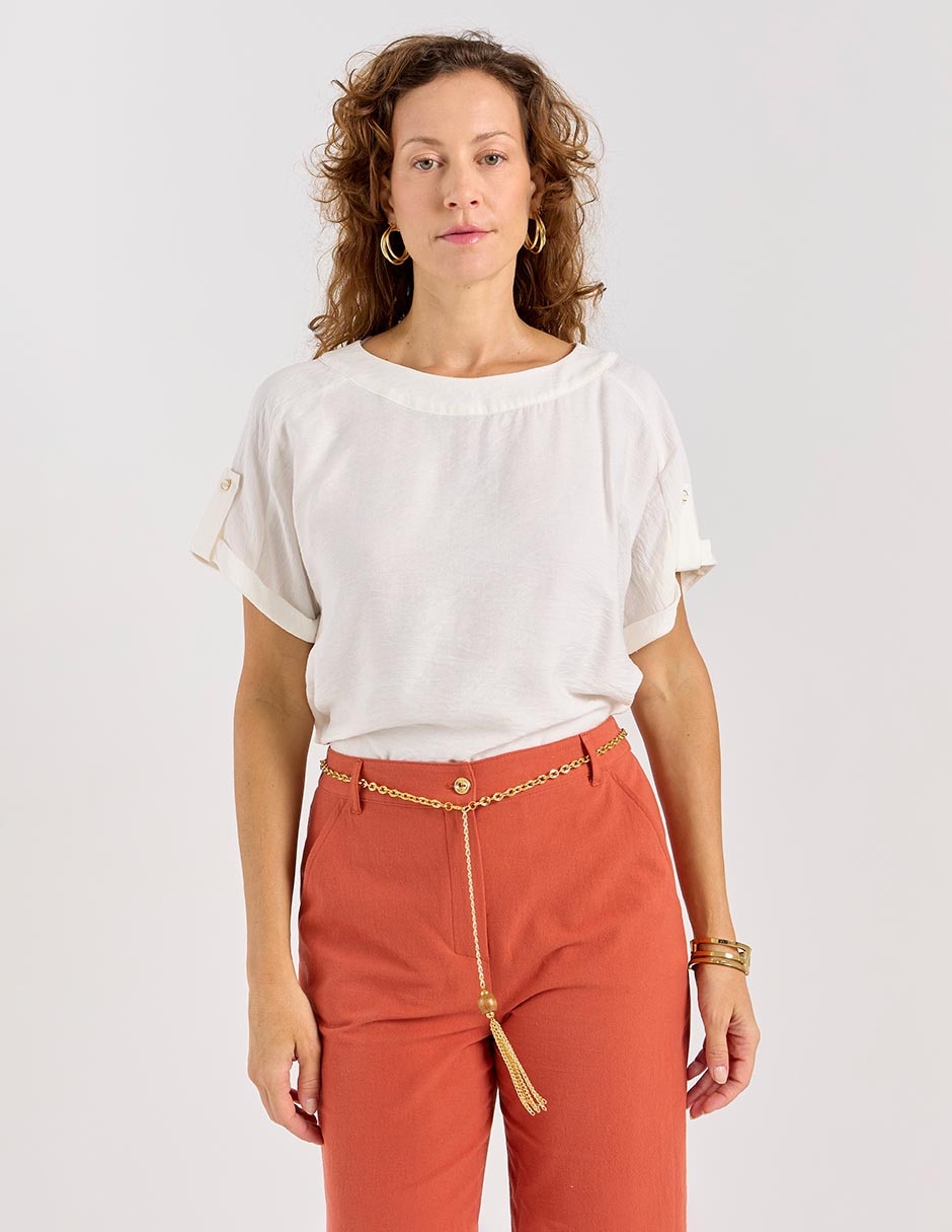 Blusa manga corta para mujer 1