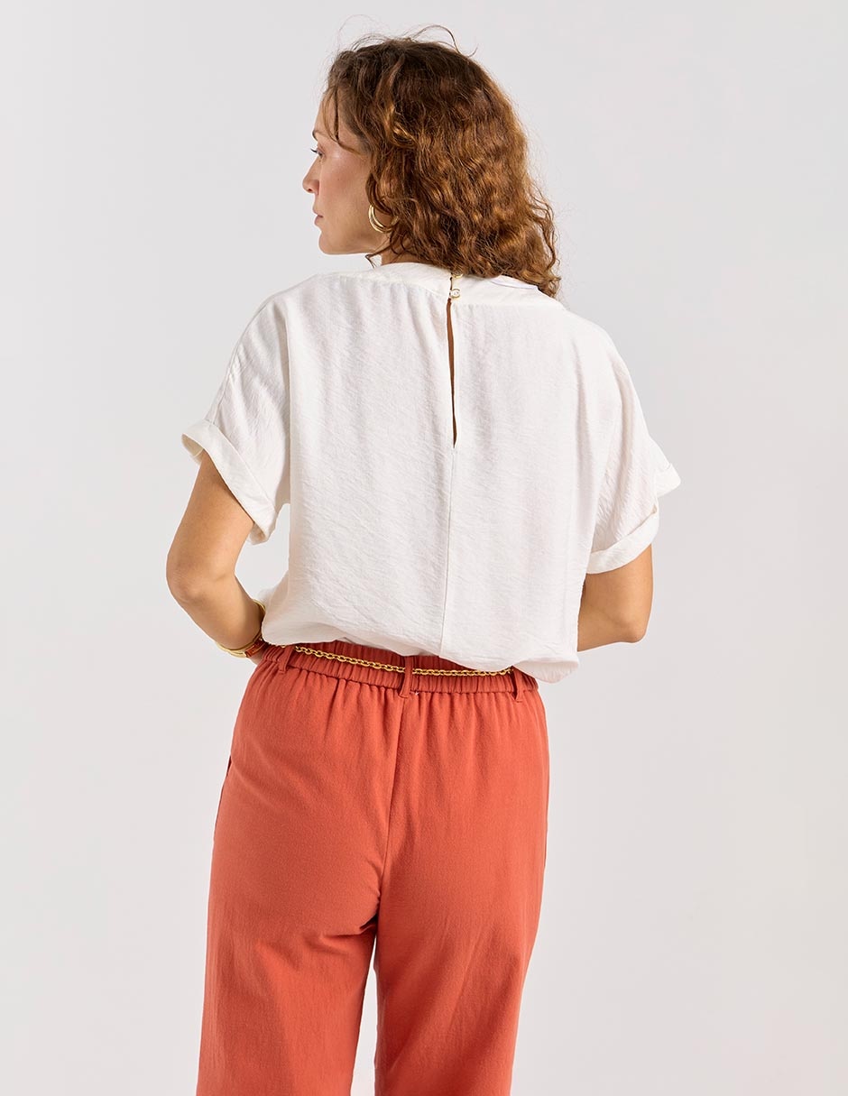 Blusa manga corta para mujer 6