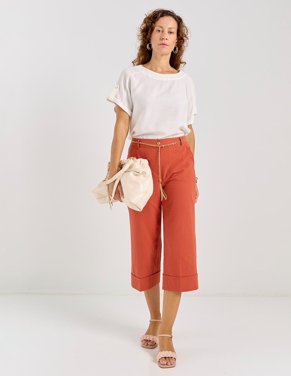 Blusa manga corta para mujer 7