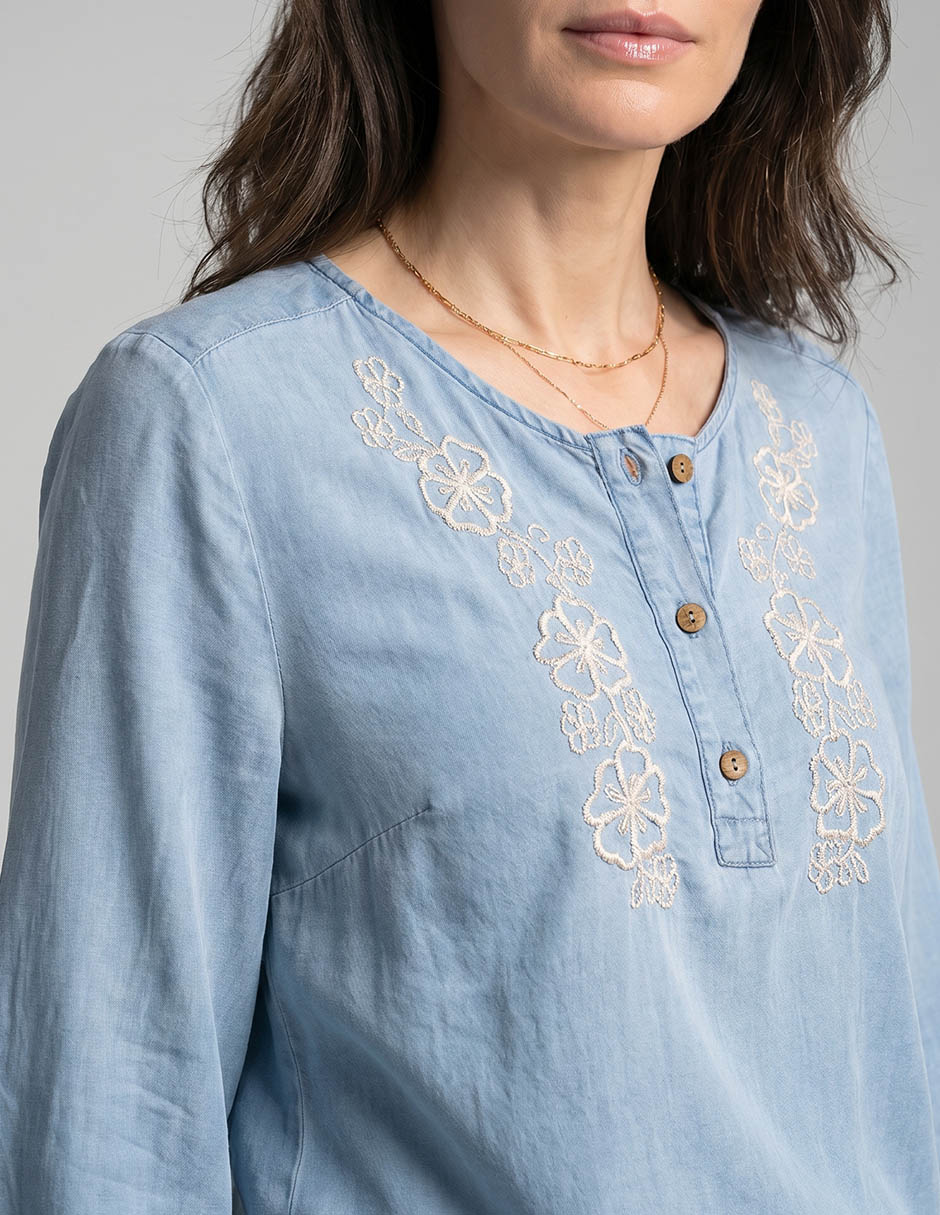 Blusa manga larga para mujer 3