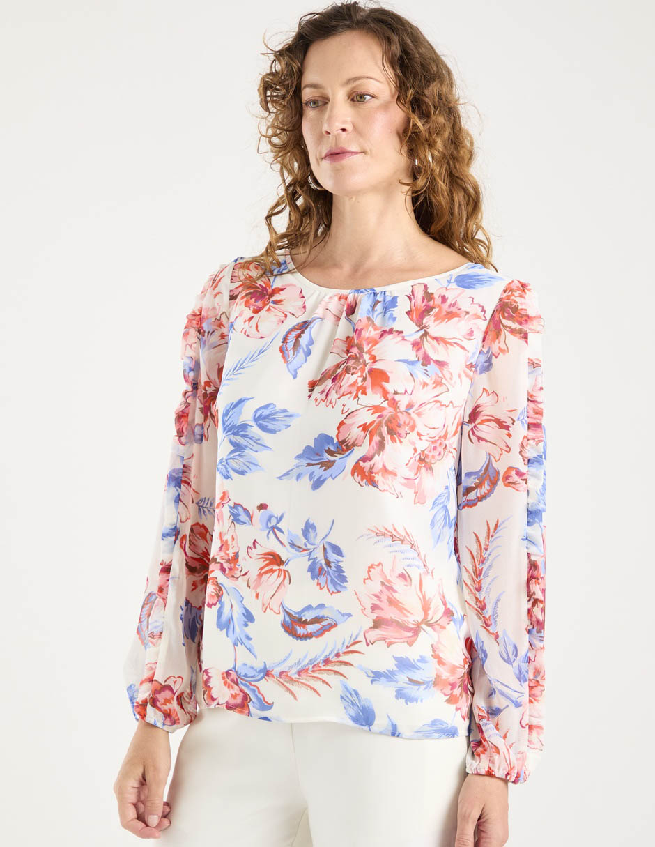 Blusa manga larga para mujer 7