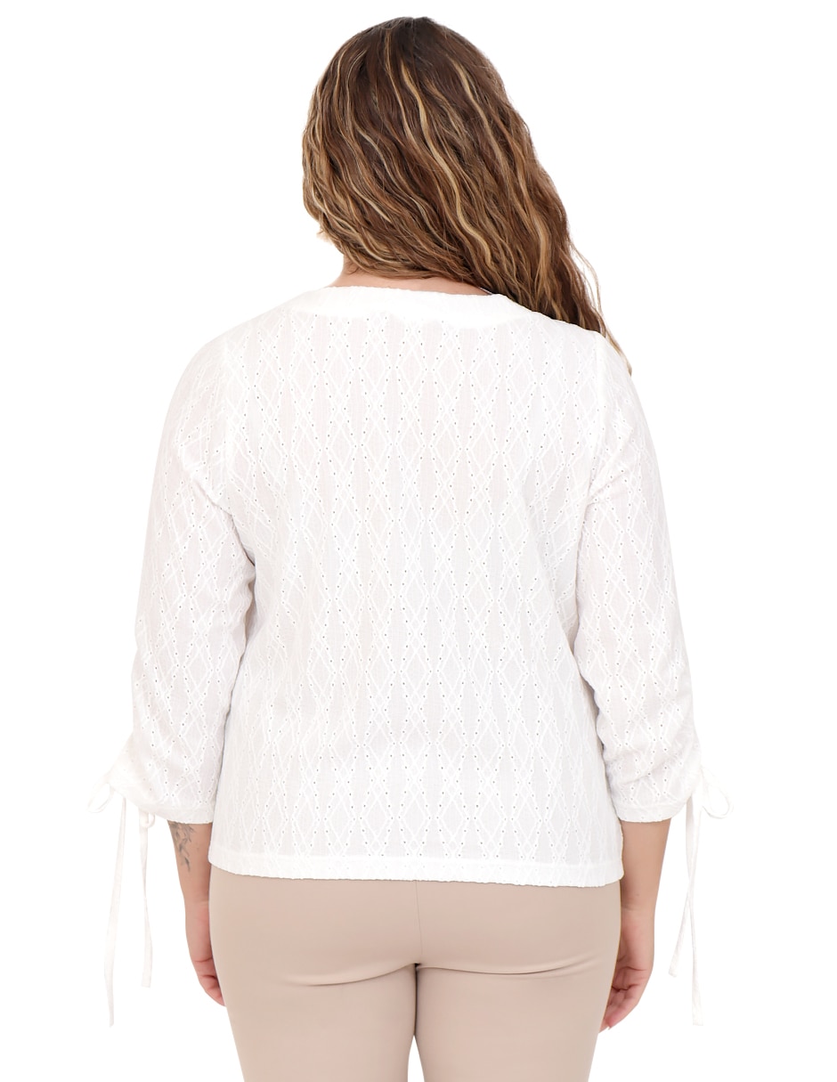 Blusa manga 3/4 para mujer 2