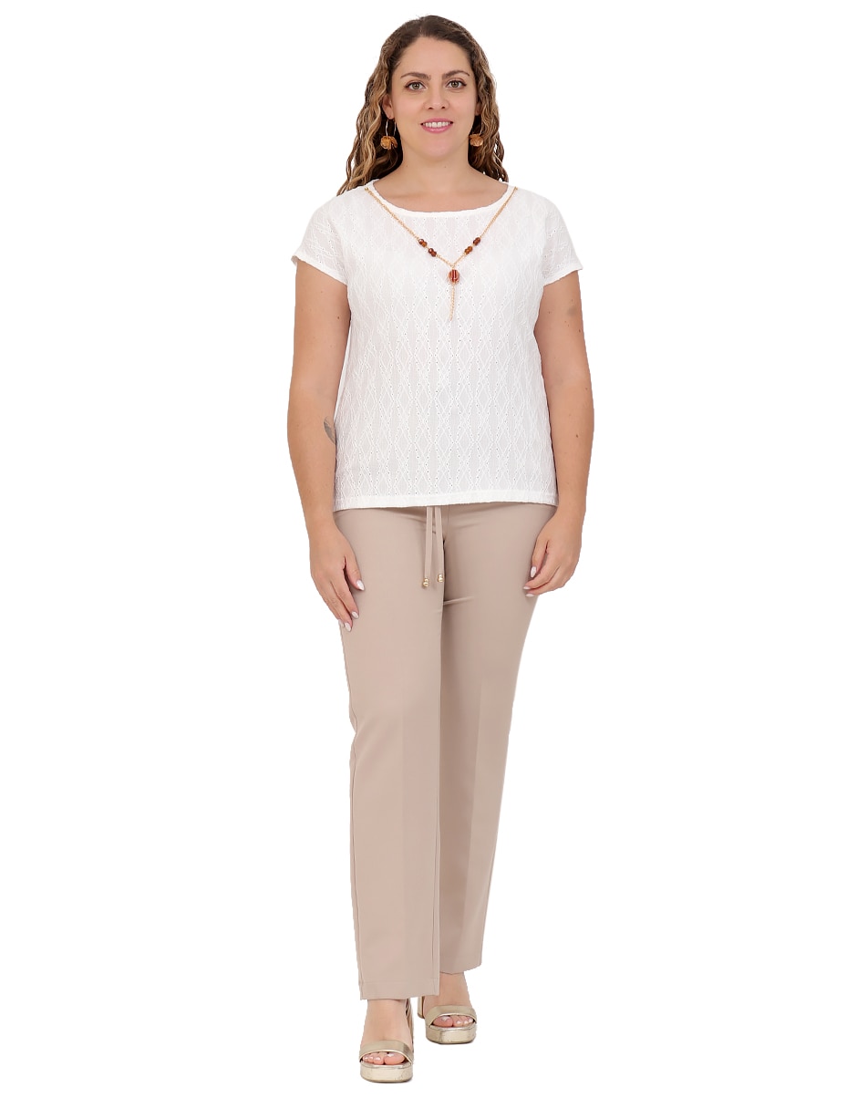 Blusa manga corta para mujer 6