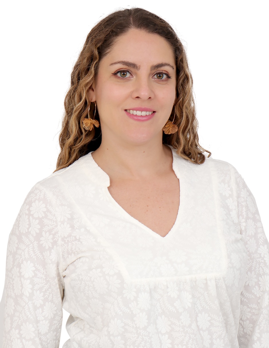 Blusa duplan petite manga 3/4 para mujer