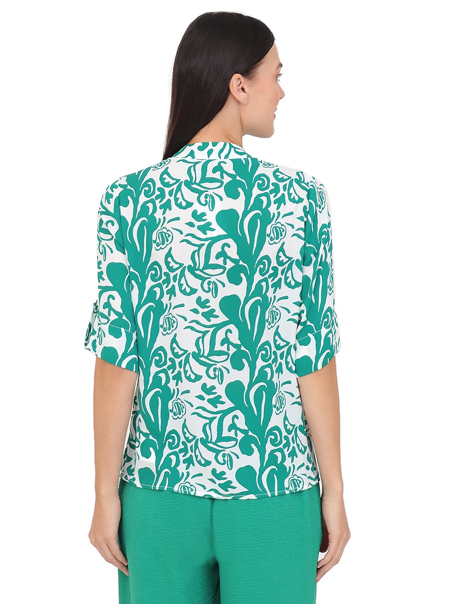 Blusa manga al codo para mujer 2
