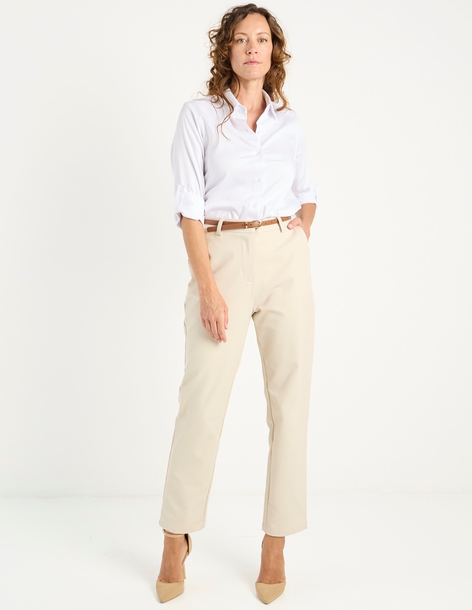 Blusa camisera manga larga para mujer 9